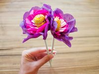 voyages of the creative variety Valentine Tissue Flowers